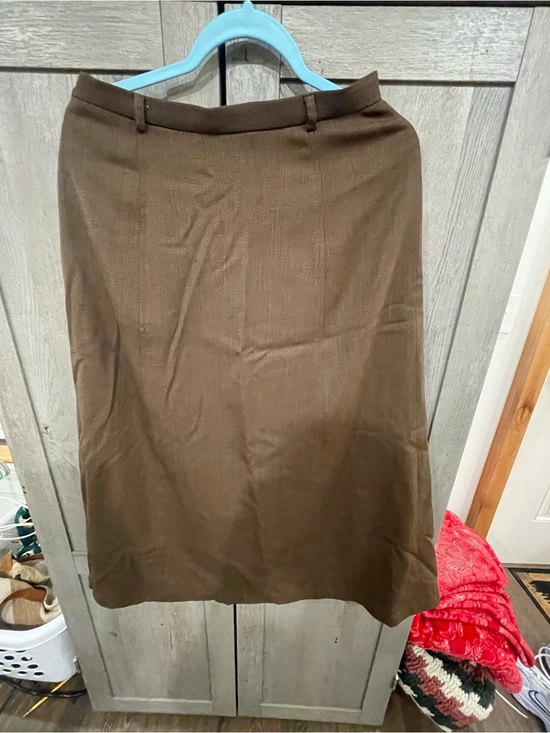 Talbots Dresses & Skirts - Talbots Chocolate Brown A-Line wool Skirt